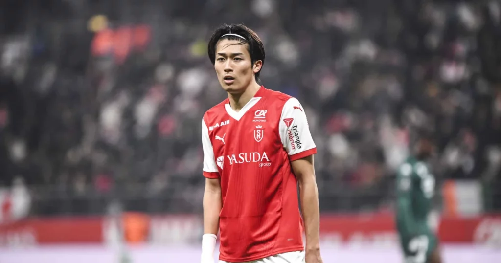 Reims attacker Keito Nakamura.