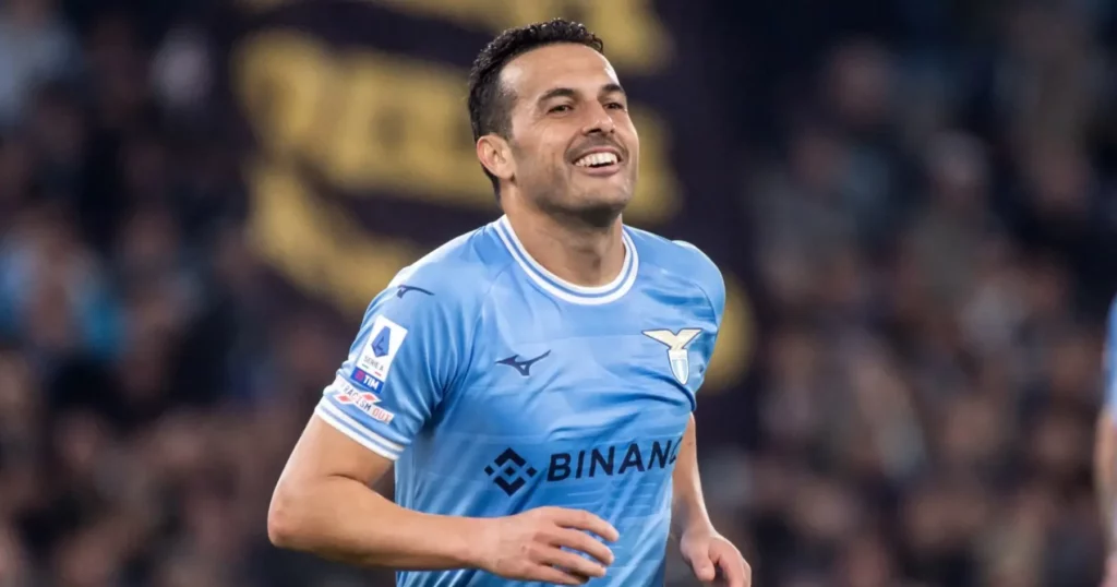 Lazio forward Pedro
