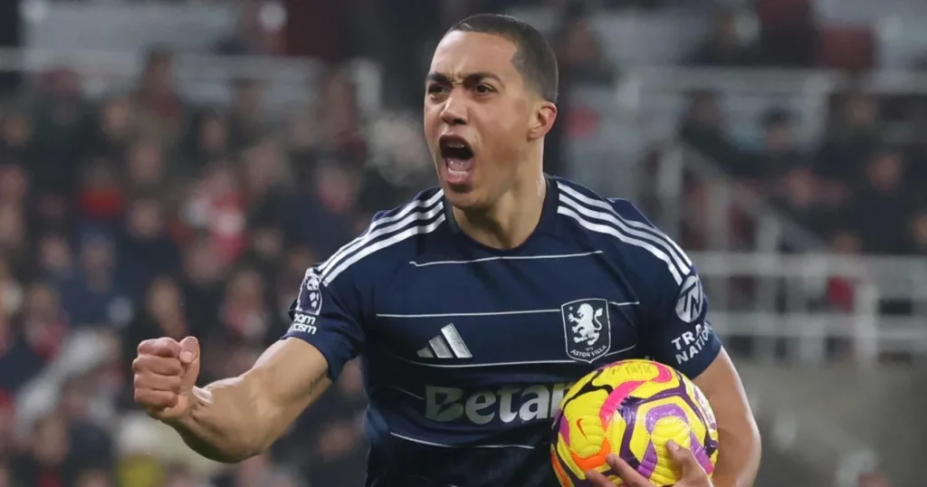 Aston Villa midfielder Youri Tielemans.