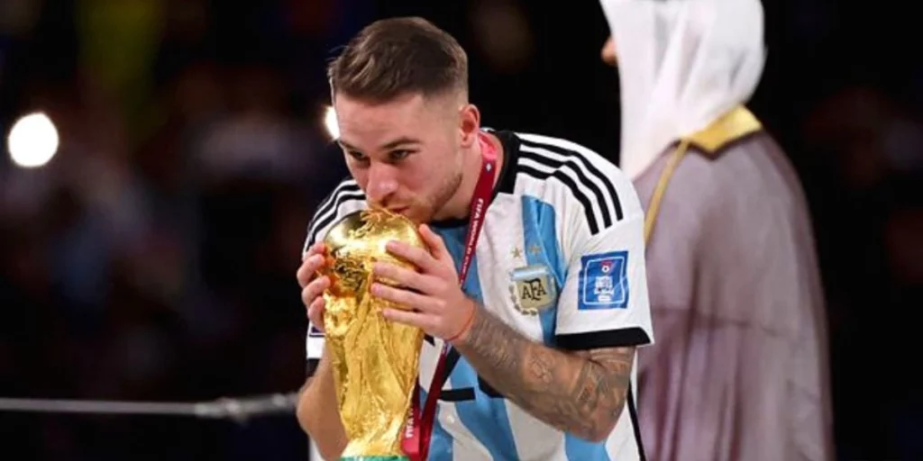 Alexis Mac Allister after Winning the World Cup 2022