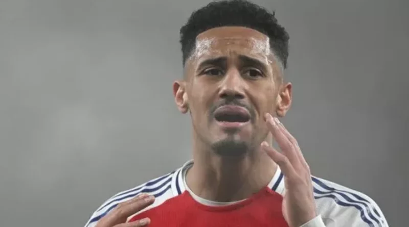 Arsenal Injury Update William Saliba (Image Credits The Mirror)