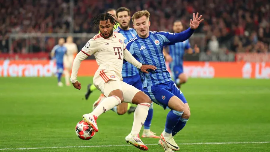 FC Bayern Munich Player against SK Slovan Bratislava