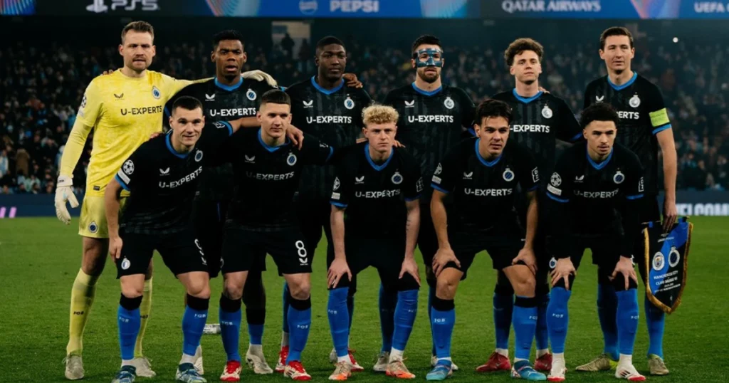 Club Brugge team during group picture