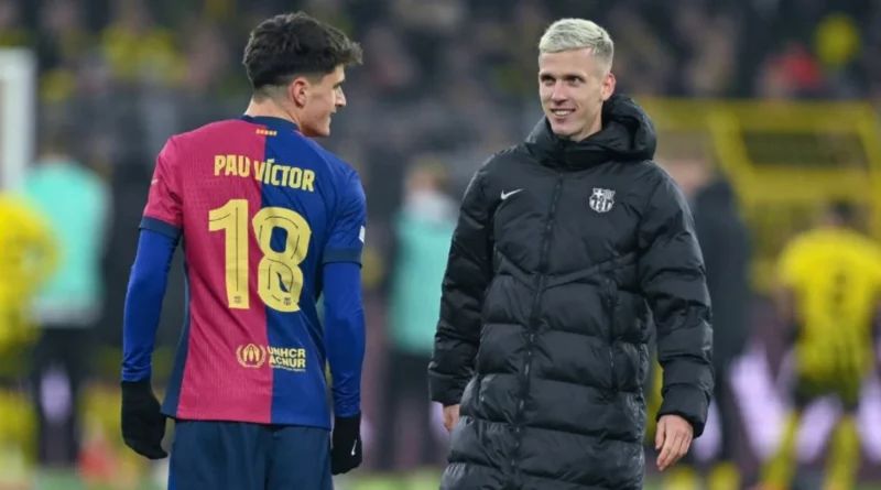 Barcelona players, Dani Olmo and Pau Victor