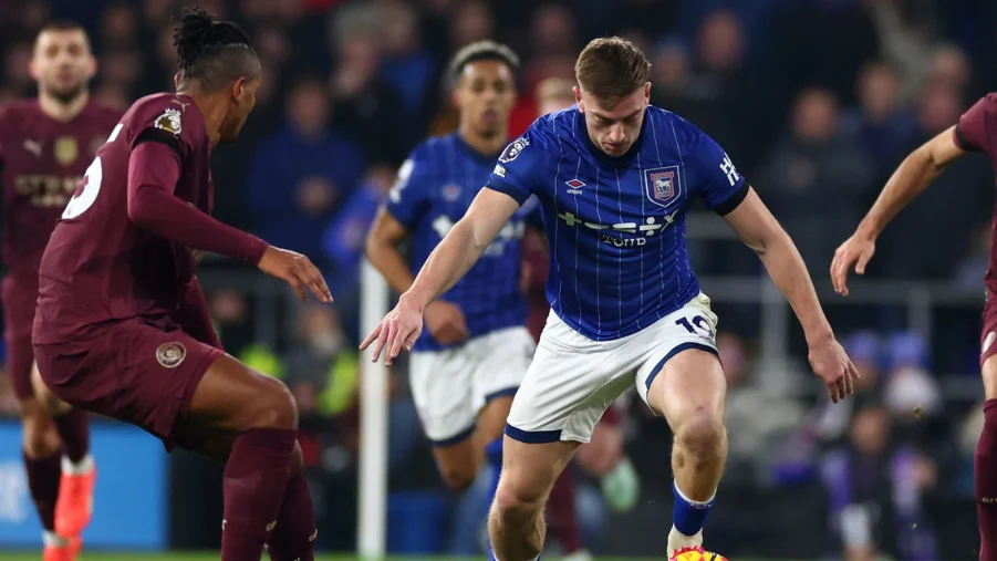 Ipswich player against Man City