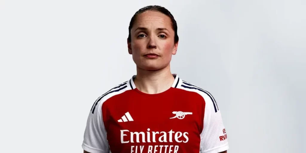 Kim Little in Arsenal photoshoot