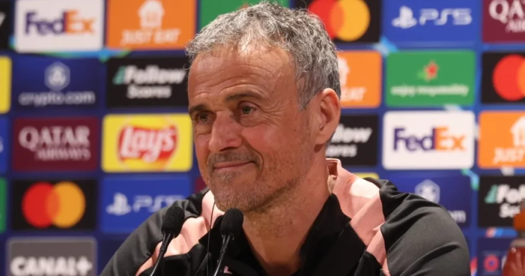 Luis Enrique (Image Credit: X / @PSG_English)