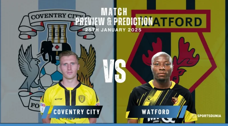 Coventry City vs Watford Prediction