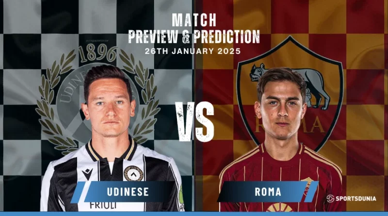 Udinese vs Roma Prediction