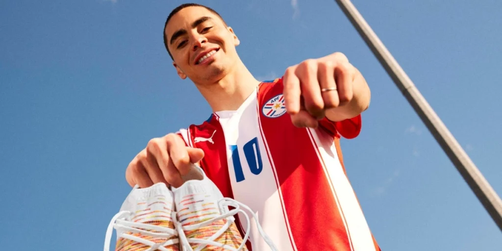 Kudus family Miguel Almiron introducing the new PUMA Spectra Boots