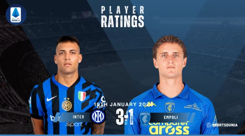 Inter Milan vs Empoli player ratings