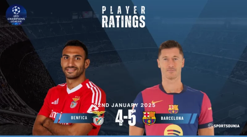 Benfica vs Barcelona Player Ratings