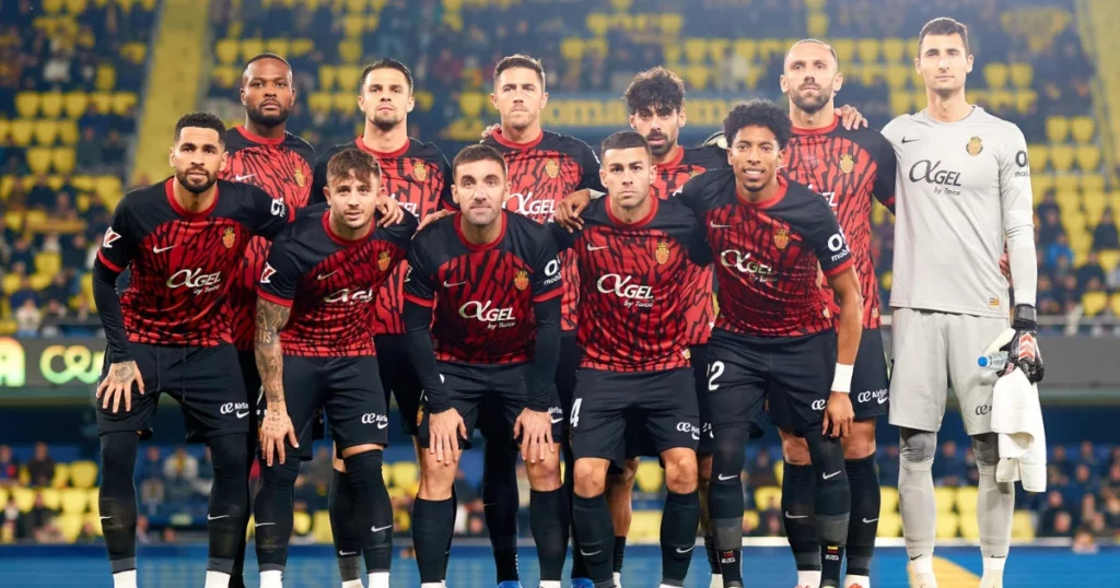 RCD Mallorca Players During a Group Picture 