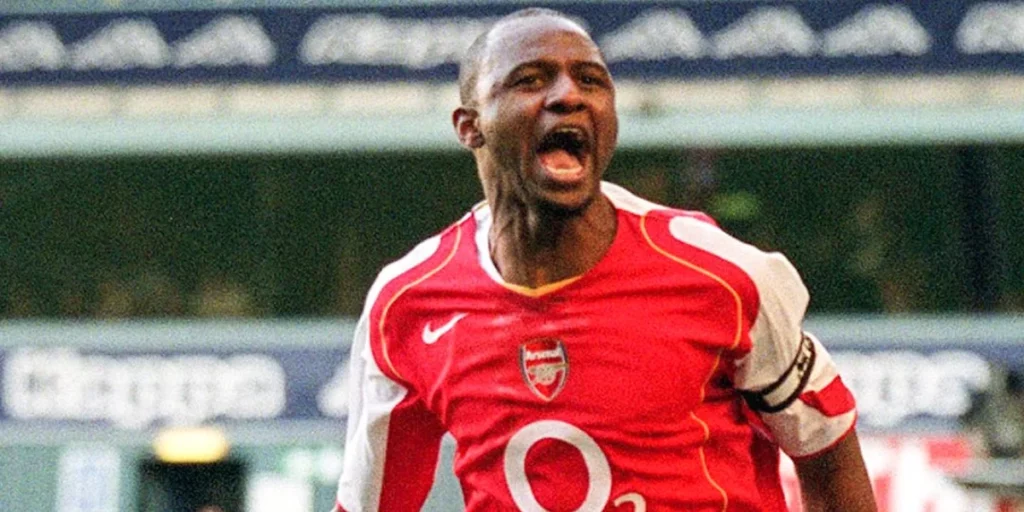 Patrick Vieira celebrating a goal