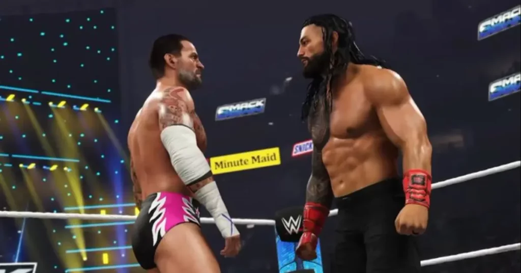 CM Punk & Roman Reigns upgraded with enhanced graphics in WWE 2k25 