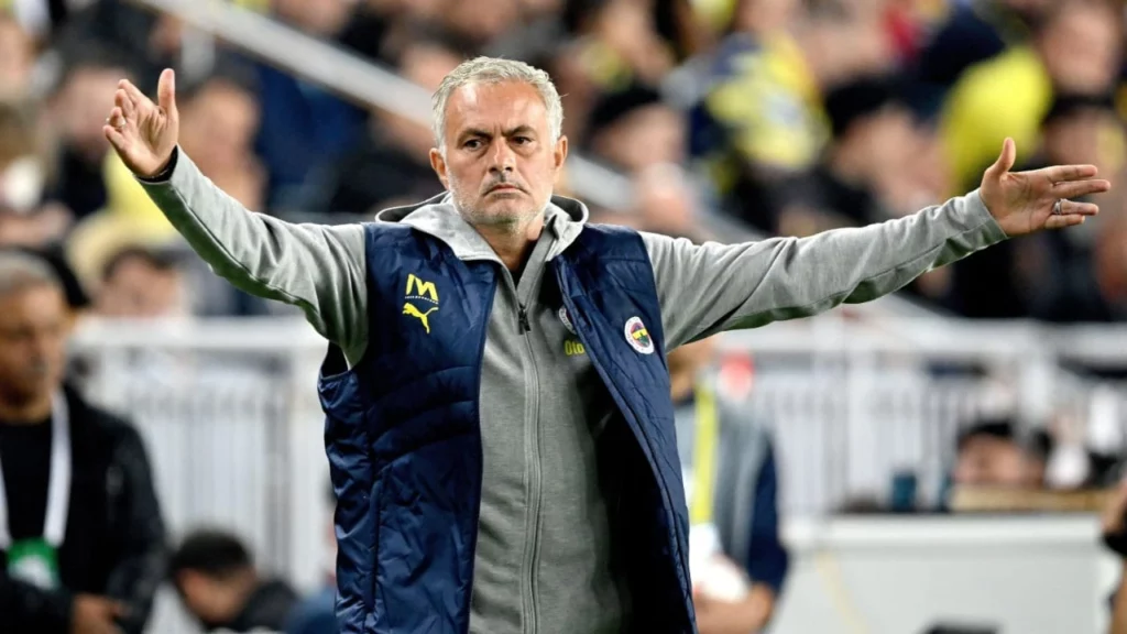 Jose Mourinho in his latest managerial role at Fenerbahce.