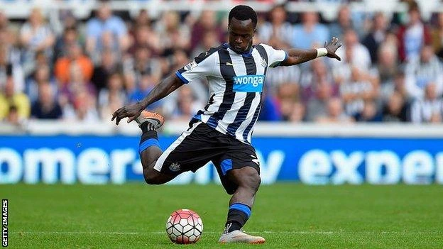 Cheick Tioté playing at renowned Premier League club Newcastle United