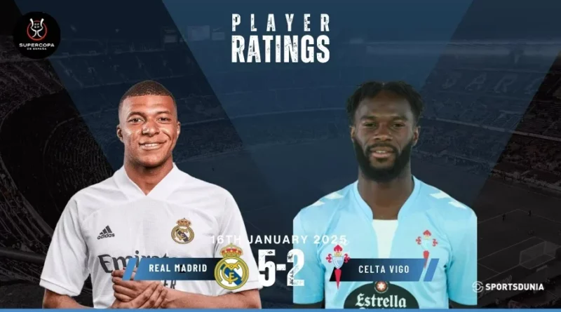 Real Madrid vs Celta Vigo player ratings