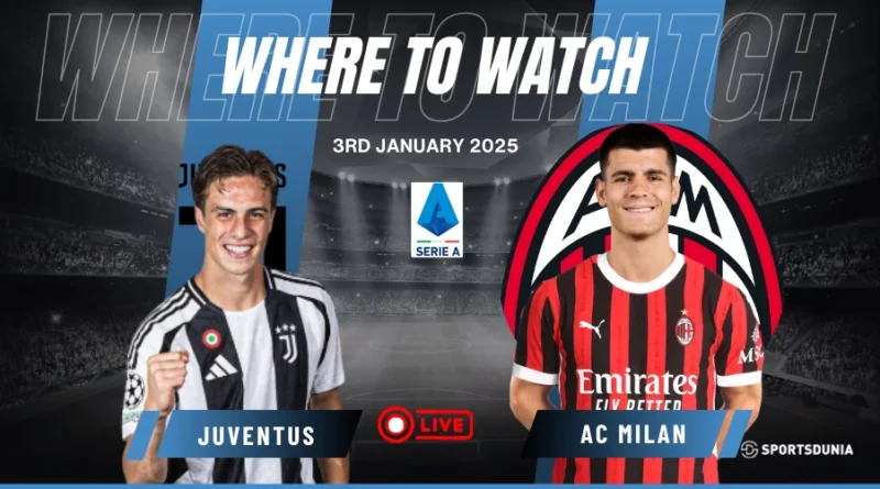 Where to watch Juventus vs AC Milan