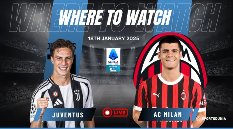 Where to watch Juventus vs AC Milan