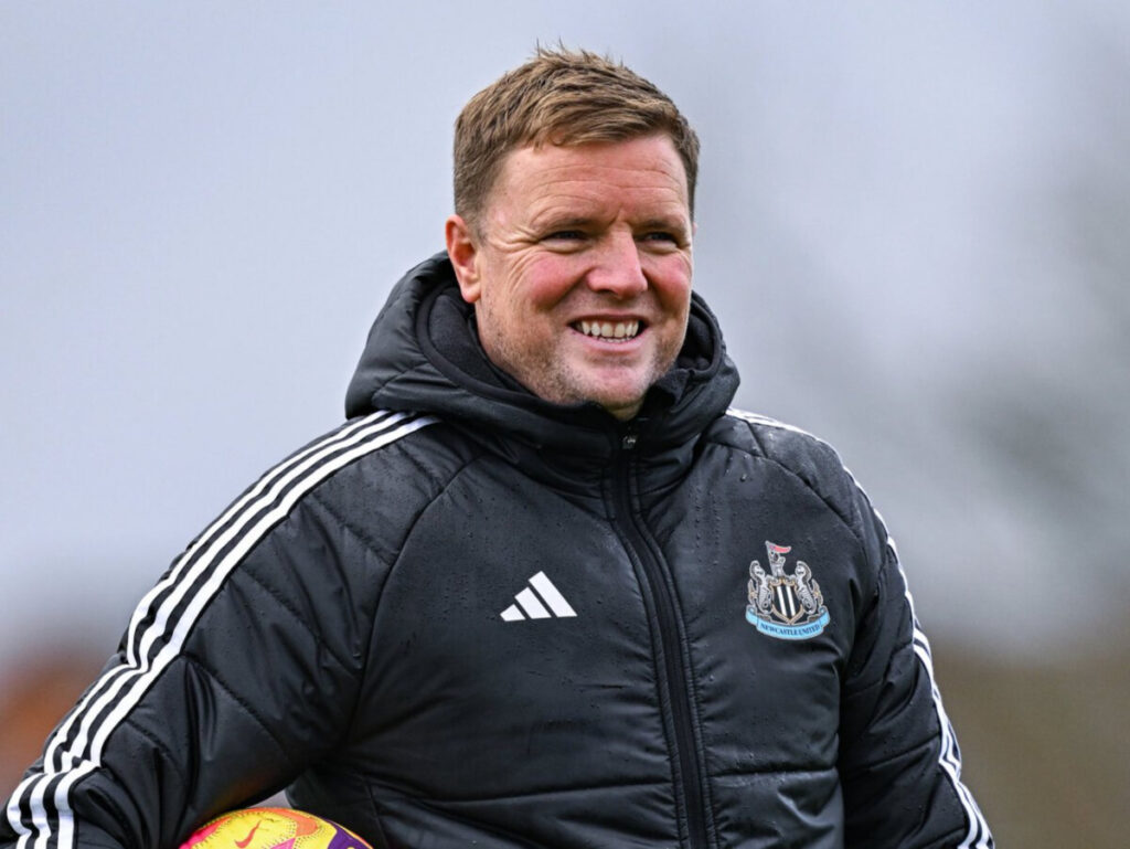 Eddie Howe, the head coach of Newcastle United