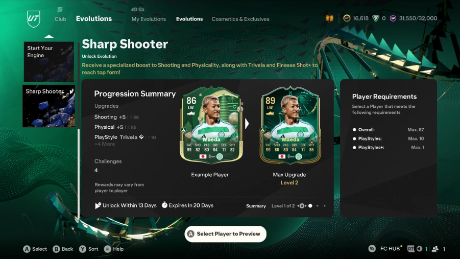 EA FC 25 Sharp Shooter Evolution