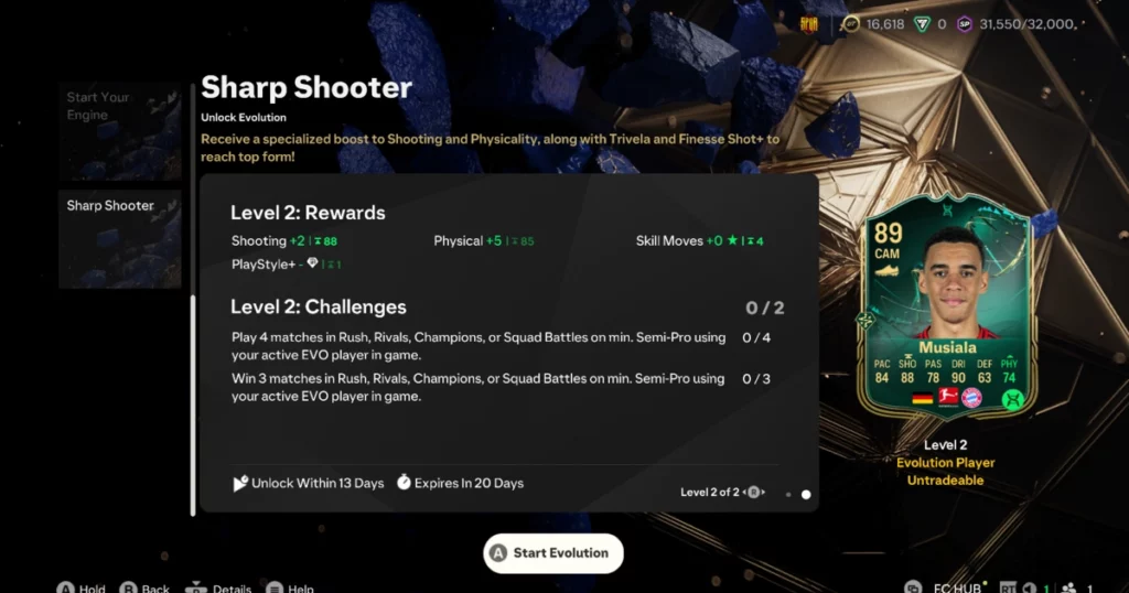 EA FC 25 Sharp Shooter Evolution