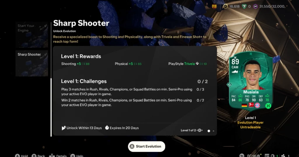 EA FC 25 Sharp Shooter Evolution
