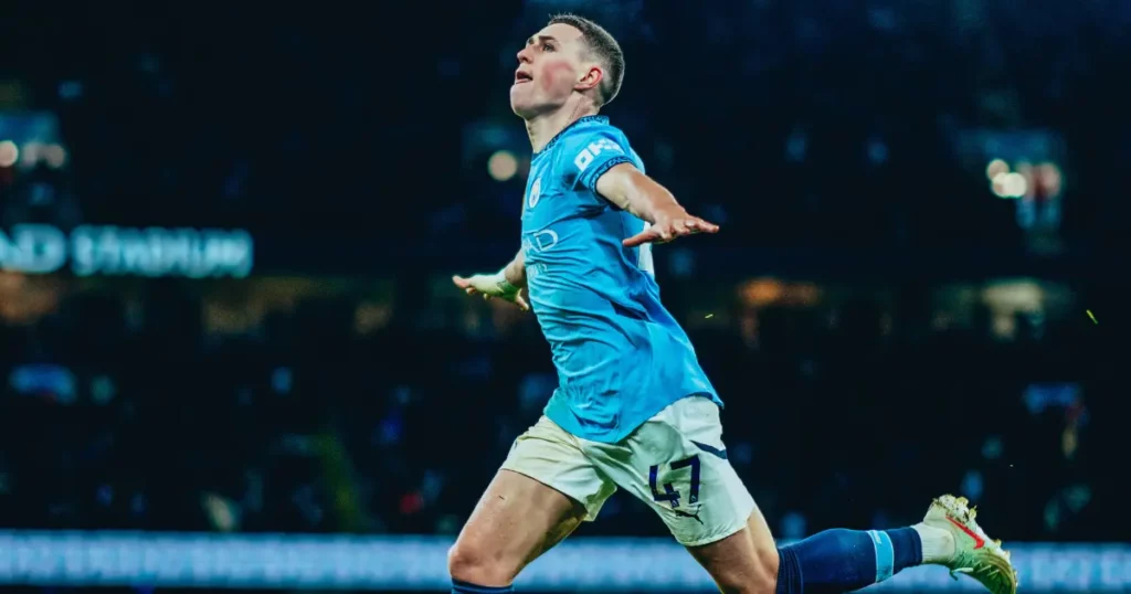 Phil Foden of Man City vs Chelsea