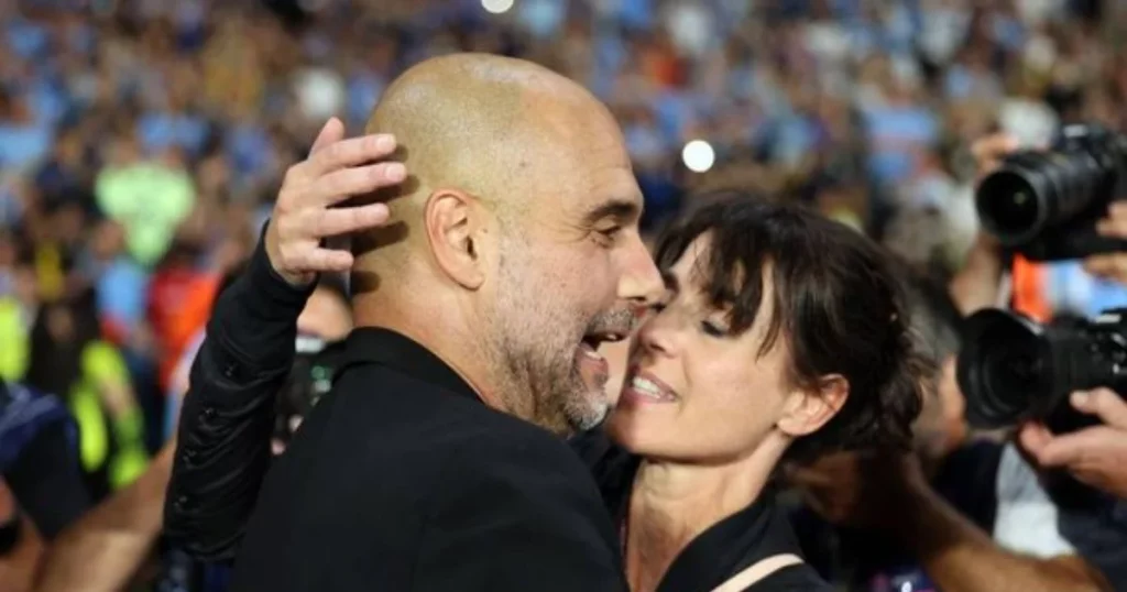 Pep Guardiola and his wife, Cristina Serra