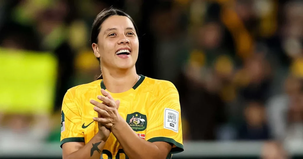 Sam Kerr in action for Australia