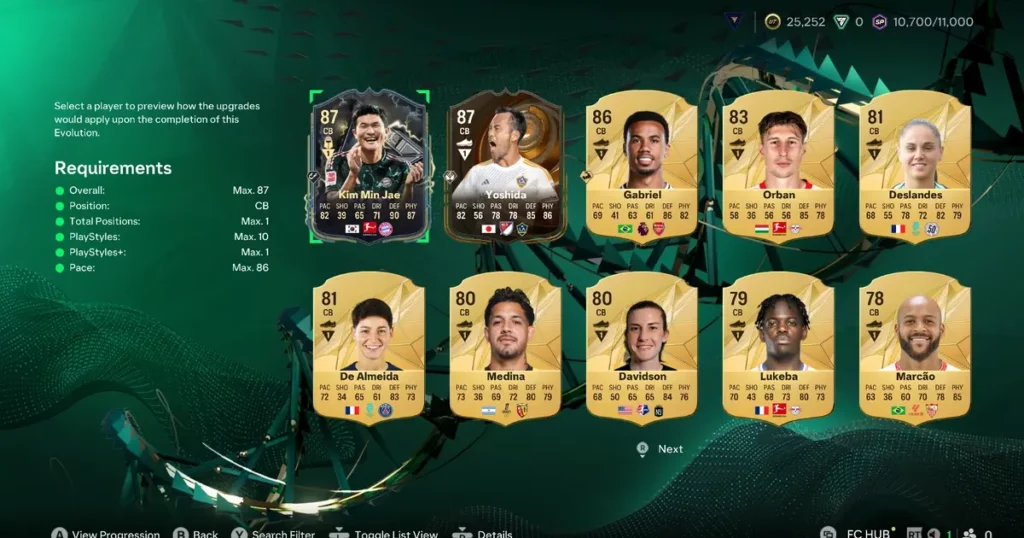 TOTY EVO Star Evolution Tab