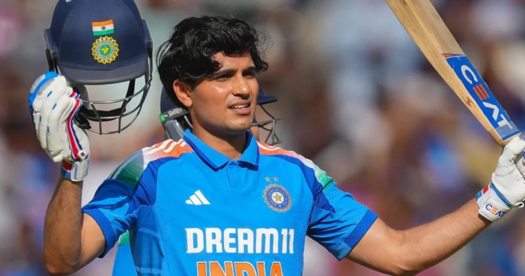 Shubman Gill for India in ODIs
