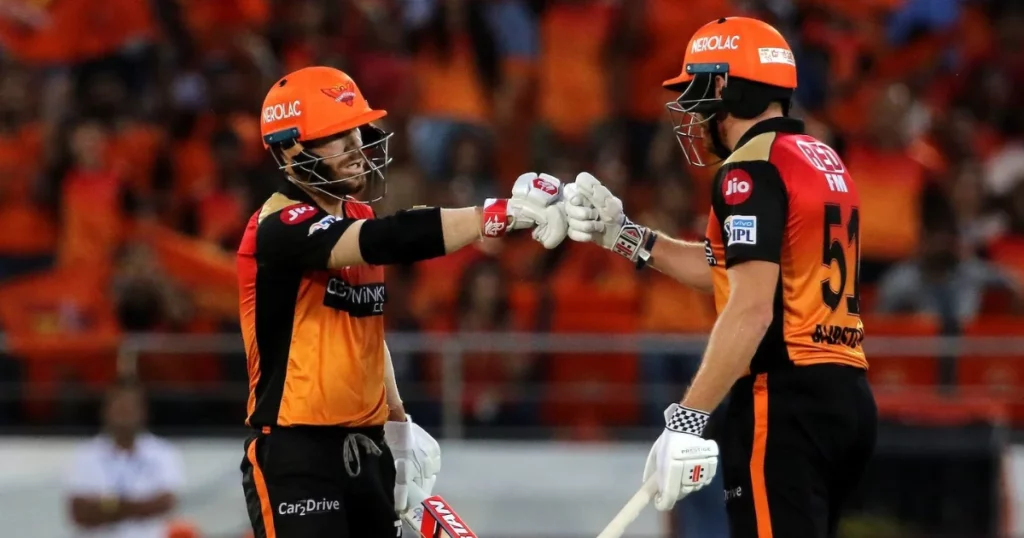 David Warner and Jonny Bairstow in IPL