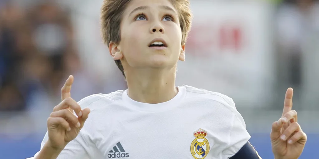 A young Gonzalo Garcia for Real Madrid youth side