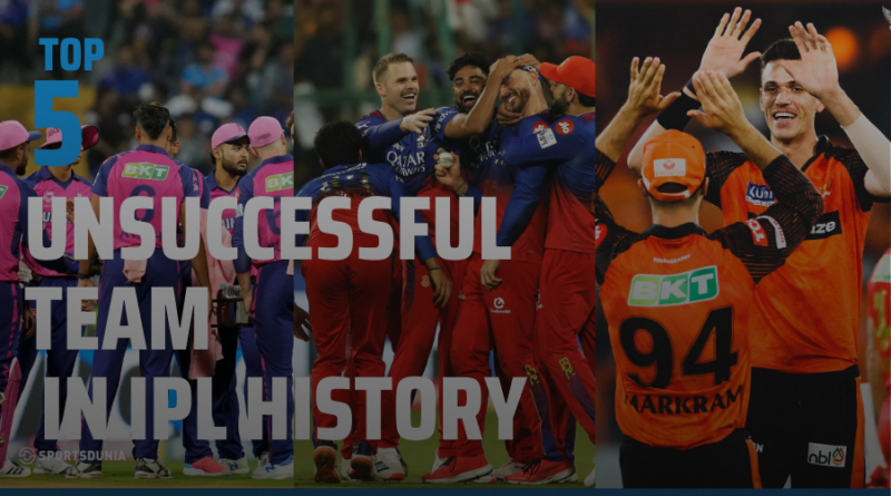 Top 5 worst team in IPL