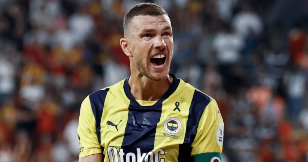 Fenerbahce striker Edin Dzeko. 