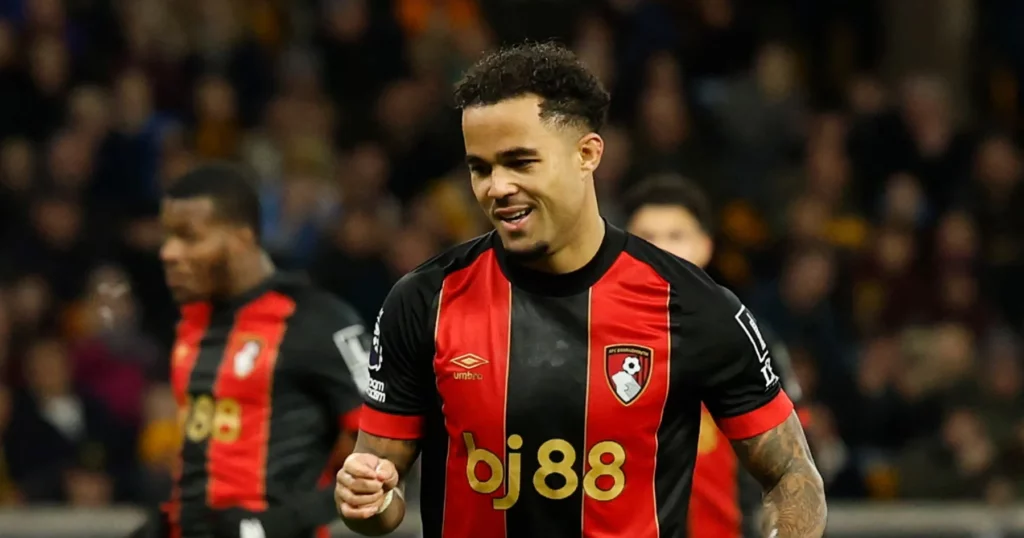 Cherries midfielder Justin Kluivert.
