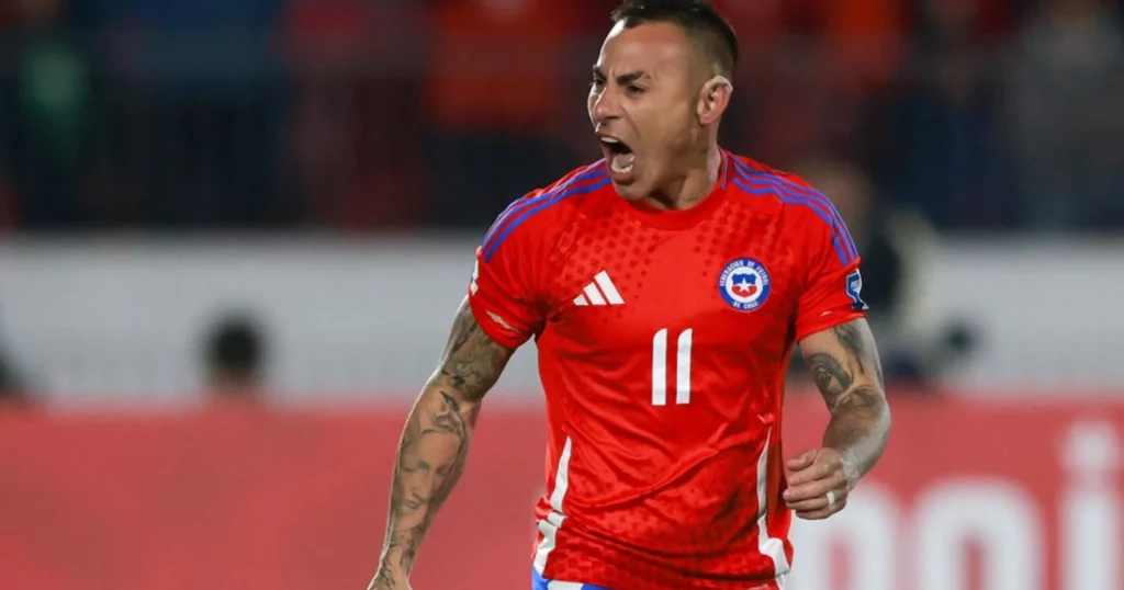 Chile striker Eduardo Vargas.