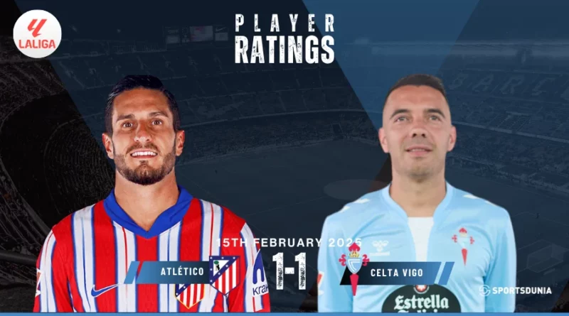 Atletico Madrid vs Celta Vigo Player Ratings | La Liga, February 15, 2025