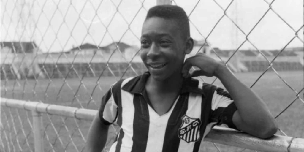 A young Pele for Santos