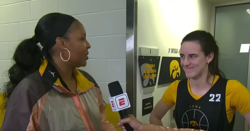 Caitlin Clark and Maya Moore