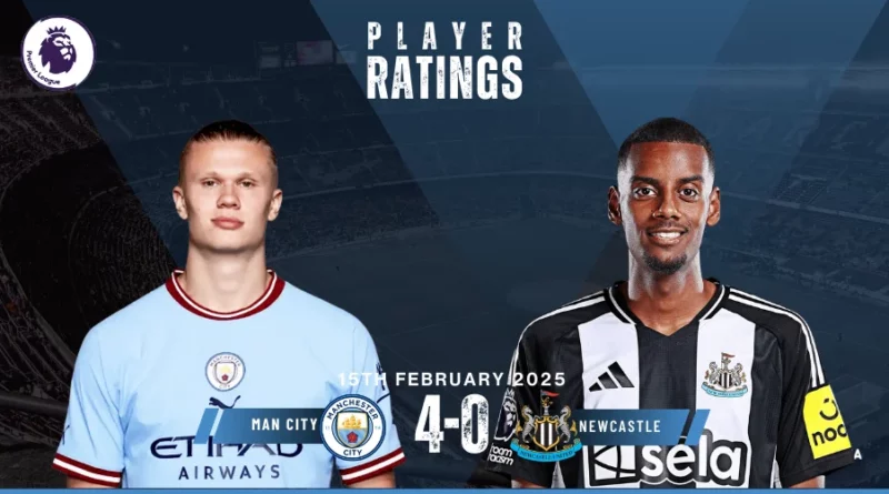 Manchester City vs Newcastle United Player Ratings