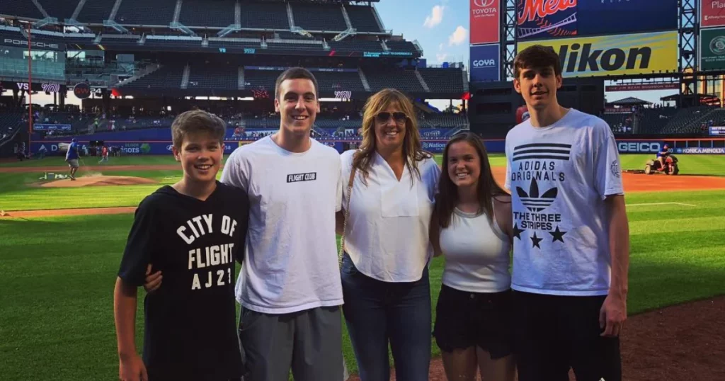 Connor McCaffery with family and mother