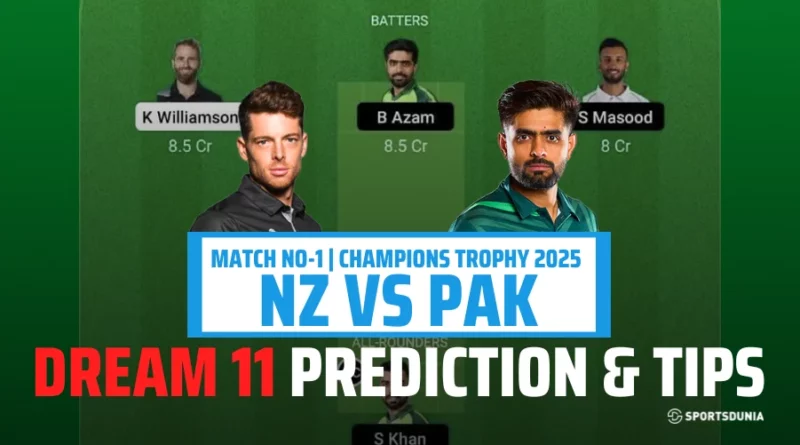 NZ vs PAK Dream11 Prediction