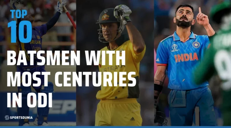Most Centuries in ODIs