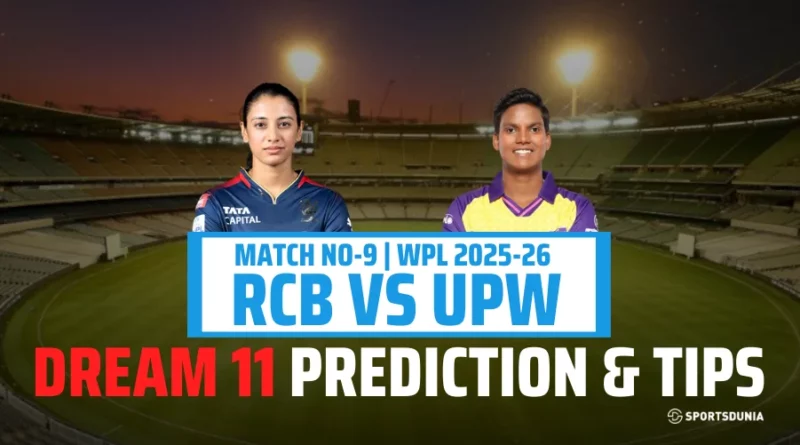 RCB-W vs UPW-W Dream11 Prediction