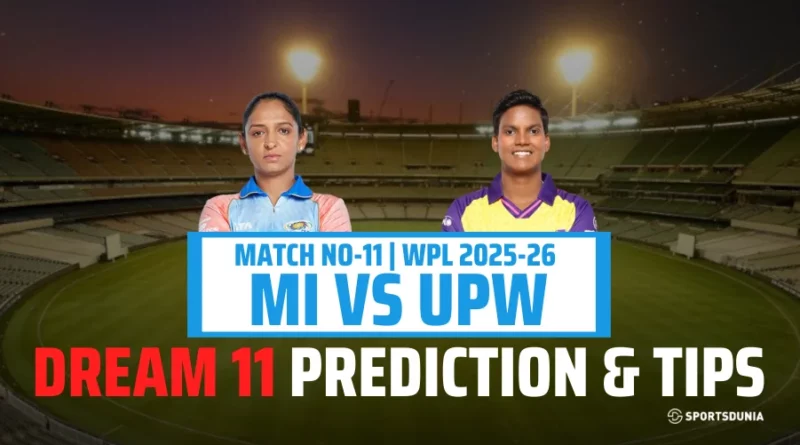 MI-W vs UPW-W Dream11 Prediction