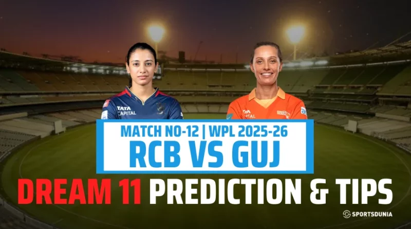 RCB-W vs GUJ-W Dream11 Prediction