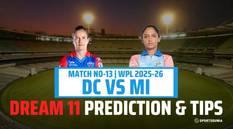 DC-W vs MI-W Dream11 Prediction